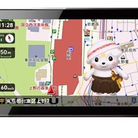 全国47都道府県のご当地キャラが3Dで登場するユピテル製ポータブルナビ「Yuru Teru」