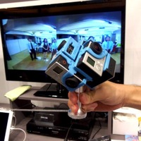 パノラマ映像の撮影には、goProの小型カメラを利用した六面体カメラを利用する。リアルタイムでのデータ変換の目処は立っており、放送は可能だという。パナソニックでは、市場ニーズがあるかどうかを見極めているそうだ。