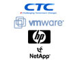 CTC、VMwareとHPのブレードサーバ、ネットアップの統合ストレージを組み合わせた仮想化統合インフラ 画像
