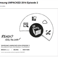 サムスンのプレスイベント「Samsung UNPACKED 2014 Episode 2」告知ページ