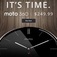 「Moto 360」販売ページ。すでに5日から米国では発売中