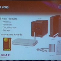 CES2008では18の製品を発表し、6つの受賞製品があるという。PLC製品も複数発表していた