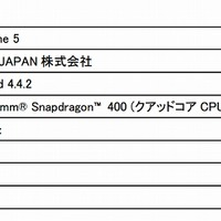 「ZenFone 5」スぺック
