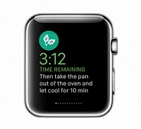 「Apple Watch」の画面例（アプリ、グランス、アクション通知など）