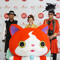 『第65回NHK紅白歌合戦』出場歌手発表会場でのキングクリームソーダとジバニャン
