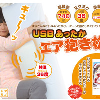 USBヒーター内蔵で人肌温度になる抱き枕、サンコーから発売