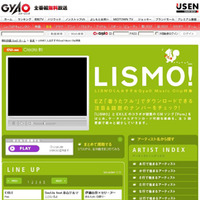 LISMOくんおすすめGyaO Music Clip特集