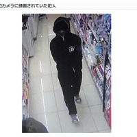 茨城県警、ひたちなか市で発生したコンビニ強盗事件の犯人画像を公開 画像
