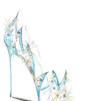 『シンデレラ』×「レネ・カオヴィラ（Rene Caovilla）」ガラスの靴