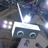 360度全方位ネットワークカメラ「SNC-HM662」は5メガピクセルのドームカメラ。IP66対応で屋外設置も可能