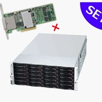 4Uラックマウントタイプの「CAJA-4UJBOD」。最大で24台の6TBハードディスクを搭載できる。電源は二重化されており1台が故障しても動作し、なおかつ稼働中でも交換が可能（画像は同社webより）。