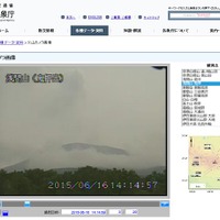 気象庁の火山カメラがとらえた浅間山の最新画像 画像