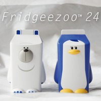 冷蔵庫を開けるたびに話しかけてくれるガジェット「Fridgeezoo24」新作2モデル 画像