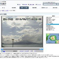 気象庁・火山カメラがとらえた厳戒態勢が続く鹿児島・桜島の最新映像 画像