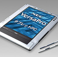 　日本電気（NEC）は30日、ビジネス向けノートPC「VersaProシリーズ」の新製品として、厚さ11mm、重さ885gのタブレットPC「VY11F/GL-R」を発表した。