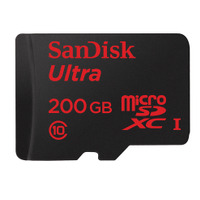 世界初の200GB microSDカードを発売……サンディスク 画像