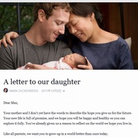Facebook CEO、5兆5千億円を寄付……娘の誕生に合わせ“人類の可能性を高める”団体設立へ 画像