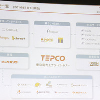 東京電力エナジーパートナーとして、21社との提携が決まっている