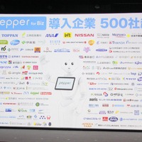 ビジネス向けに提供されている「Pepper for Biz」を導入した企業は500社を超えた