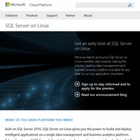 「SQL Server on Linux」プレビューサイト