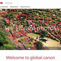 「Canon Global」サイトトップページ