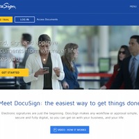 「DocuSign」サイトトップページ