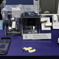 「マイクロボット・プッシュ」や「Prota」を含めた展示の様子。両製品を組み合わせることでより効率的な運用を実現する（撮影：防犯システム取材班）