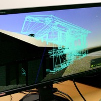 VR空間に入って、コントローラーで地形を作成。さらに、3Dデータで制作した家を取りこむ