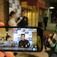 試合終了後に、浦和レッズの槙野智章選手が生インタビューに応えた