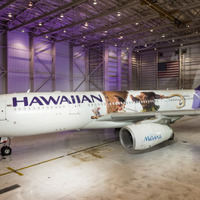 ハワイアン航空に『モアナと伝説の海』の特別塗装機が登場
