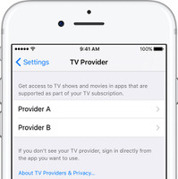 iOSデバイスやApple TV（第4世代）で、有料TV放送アプリのシングルサインオンが利用可能に 画像