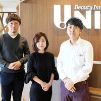 左からUNIX第一営業部部長の堀井信彦氏、KIRARITO GINZA店主任の福永雪氏、同店店長の加藤孝幸氏