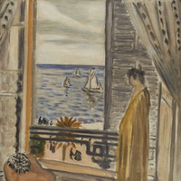 『アンリ・マティス 「窓辺の女」 1920年 - みぞえ画廊』。対象作品は特別展「マティスとルオー展」に展示されている内の8点となっている（画像はプレスリリースより）