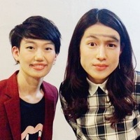 松田凌と横澤夏子が顔交換！「横澤さんイケメンってか、美人になってる」 画像