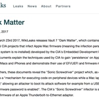 CIA主導でMacやiPhoneをハッキング!?　暴露サイトでその手段や内容が公開