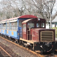 南阿蘇鉄道は中松～高森間のみ運転を再開している。写真は中松駅。