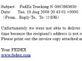 G DATA Software、FedExを騙るウイルス添付メールを警告、今週に入って日本でも確認 画像
