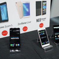 「ZenFone Zoom S」「ZenFone Live」「NuAns NEO [Reloaded]」がnuroモバイルの端末ラインナップに加わった
