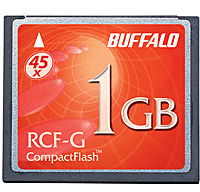 　バッファローは1日、コンパクトフラッシュの高速タイプ「RCF-Gシリーズ」やマイクロドライブ「RMDシリーズ」を値下げした。