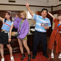 SKE48・古畑奈和、高柳明音、熊崎晴香が名古屋市長とダンス！ 画像