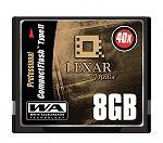 　レキサー・メディアは10日、同社プロフェッショナルシリーズの新製品として、8Gバイトの40倍速コンパクトフラッシュカード「CFB8GB-40-380」の販売を開始した。