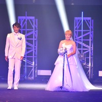 丸山桂里奈、TGCで結婚発表！　相手の元サッカー日本代表・本並健治と純白ドレス姿でランウェイ 画像