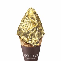 ゴディバから金箔一枚を丸々使用したショコリキサー＆ソフトクリーム