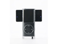 クリアケース一体型でアンプ搭載——小型・薄型の第4世代iPod nano用ステレオスピーカー 画像