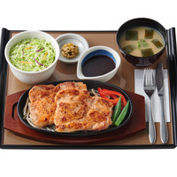 W・筋肉定食（にんにく醤油）