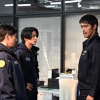（左から）高橋光臣、横浜流星、阿部寛『DCU』(TBS)