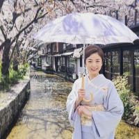 高岡早紀、京都の桜をバックに和服美人ショット！「素敵すぎ」「とても上品」の声 画像