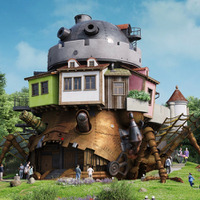 「ハウルの城」のCGパース（C）Studio Ghibli