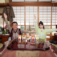 梅沢富美男、川栄李奈と父娘役　明太子コスプレで「明太キュンです」