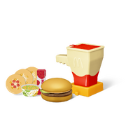 「マックアドベンチャー なりきりマクドナルド」【第1弾】ケチャップがおせる！ハンバーガーキット